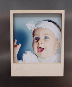 Polaroid Holz Magnet-Bilderrahmen Plain
