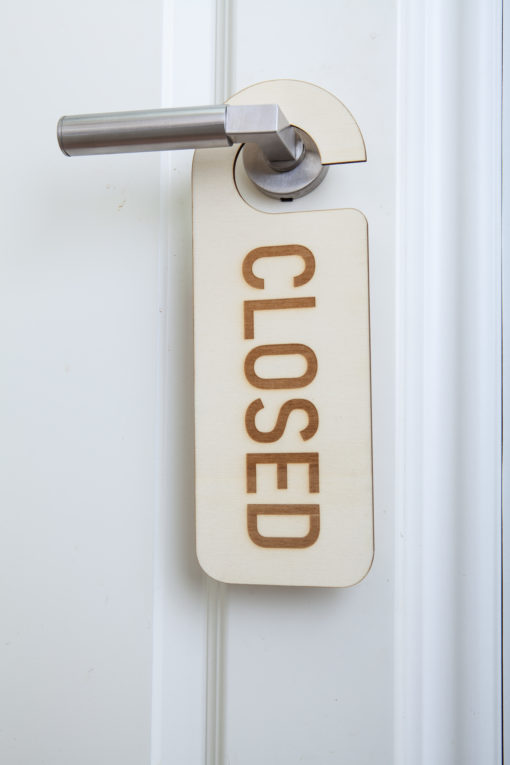 Türhänger "open / closed" Türanhänger 2-seitig – Bild 2