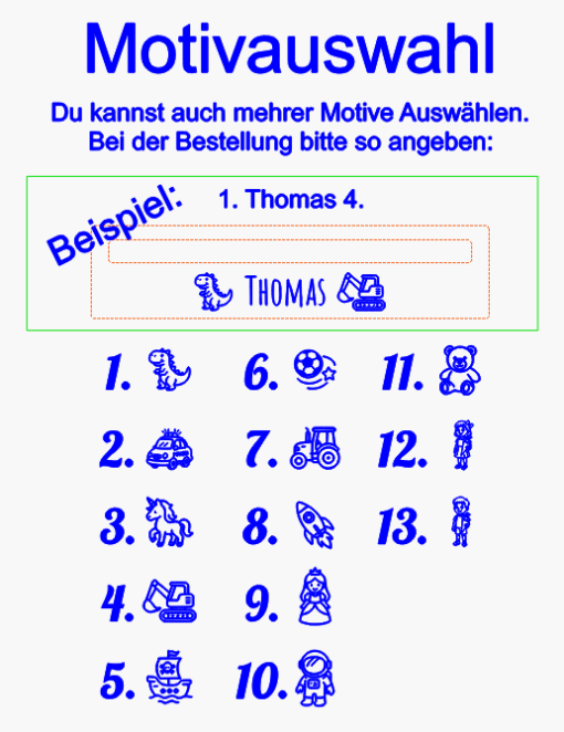 Personalisierte Lesehilfe aus Holz für Kinder – mit Namen & Wunschmotiv – Lesestreifen für Grundschüler – Bild 3